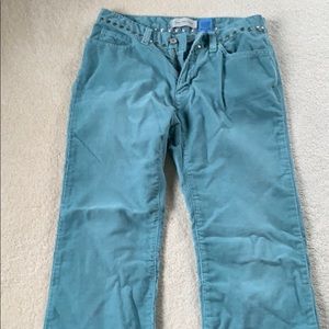 Gap low rise flare green corduroy jeans